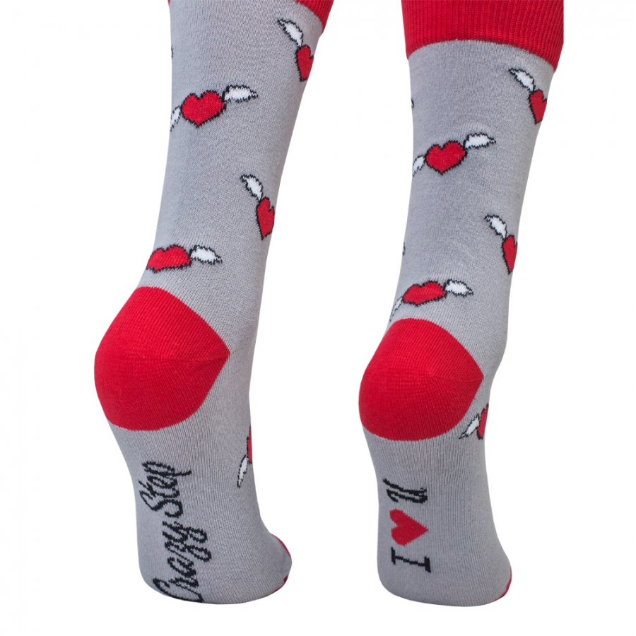 Ponožky valentínski smajlíkovia